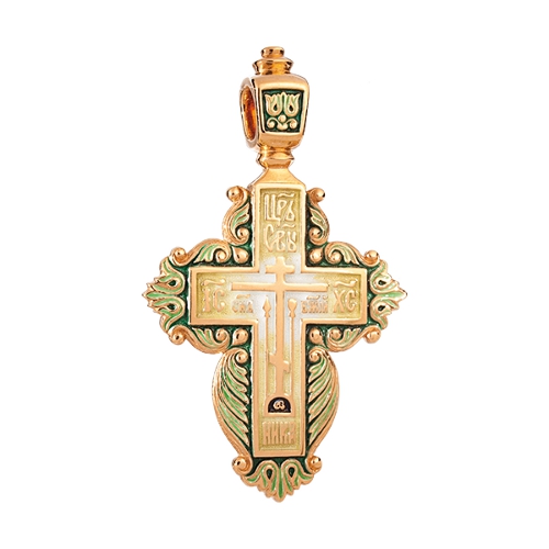 Крест Процветший из серебра (старообрядческий женский) - фото