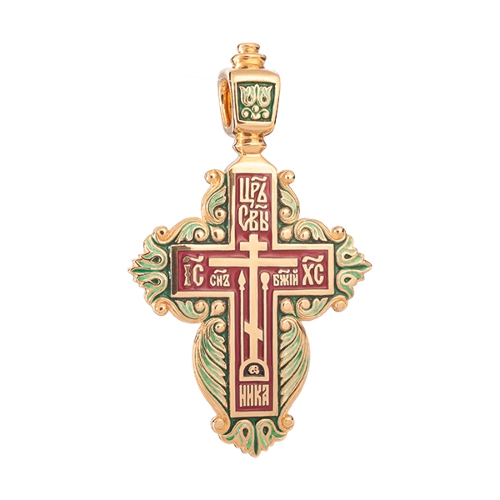 Крест Процветший из серебра (старообрядческий женский) - фото